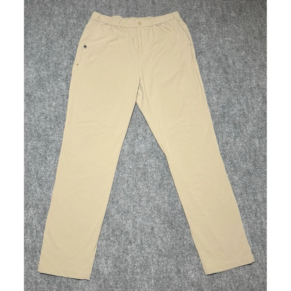 Figs Pro Scrub Pants Adult Large Beige Brown 5 Pocket Performance ~ 32X31